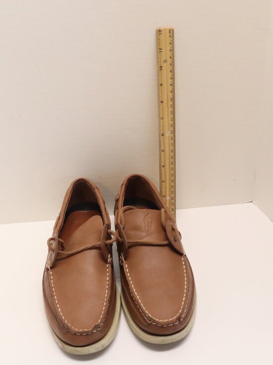 Polo Shoes Barx Leather Upper PU Lining 0862 D14 Size 10D Tan main image 5